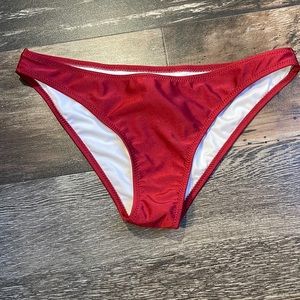 Cupshe scarlet red bikini bottoms